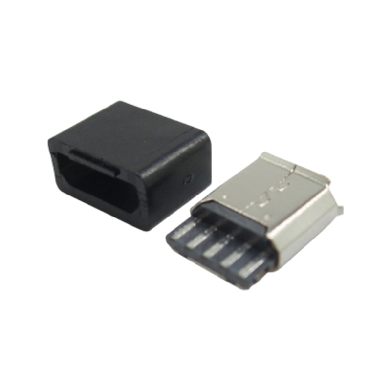 MICROUSB 5P Solder Wire Female Connector + Sheath